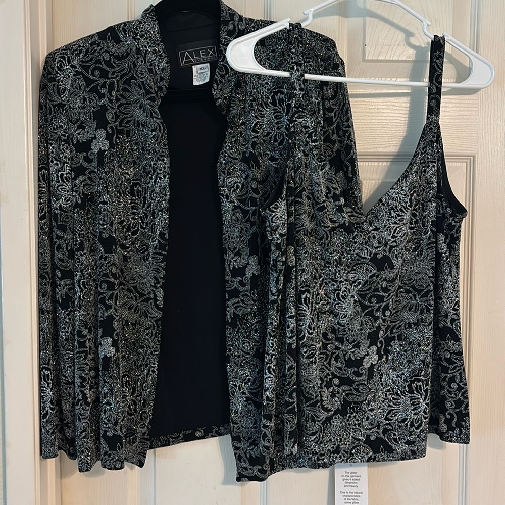 NEW Alex Evenings 2 PC Evening Set